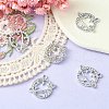 Alloy Rhinestone Pendants ALRI-YW0001-04-5