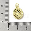 Brass Micro Pave Cubic Zirconia Pendants KK-M283-13G-02-3