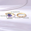 Fashionable S925 Sterling Silver Cubic Zirconia Stacking Rings Women's Jewelry CU3205-1-4