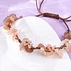 Adjustable Natural Gemstone Braided Bead Bracelets for Women BJEW-U035-02-4