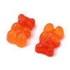 40Pcs 8 Colors Gradient Color Opaque Resin Cabochons CRES-YW0001-03-3