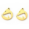 PVD Vacuum Plating 201 Stainless Steel Pendants STAS-N092-49G-2