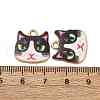 Alloy Enamel Pendants ENAM-V002-04G-05-3
