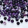  2 Strands Natural Striped Agate/Banded Agate Beads Strands G-NB0002-75-4