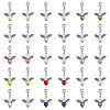 Angel Tibetan Style Alloy & Acrylic Pendant Decorations HJEW-AB00707-1