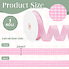 50 Yards Polyester Tartan Ribbons OCOR-WH0093-28A-2
