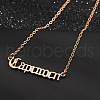 Twelve Constellations Stainless Steel Pendant Necklaces WG80545-11-1