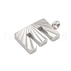 304 Stainless Steel Charms STAS-G345-01P-E-2