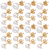 SOFPLATE 120Pcs 3 Size 304 Stainless Steel Stud Earring Findings STAS-SP0001-51G-1