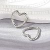 Brass Huggie Hoop Earrings EJEW-C502-09P-2