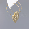 S925 Sterling Silver Heart Hoop Earrings WG5989-4