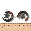 Natural Afican Bloodstone Pendants G-Z086-01P-16-3