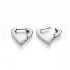 Tarnish Resistant 304 Stainless Steel Huggie Hoop Earrings STAS-S103-20P-2