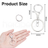 DELORIGIN 40Pcs Alloy Split Key Rings DIY-DR0001-13-2