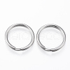 Tarnish Resistant 304 Stainless Steel Split Key Rings STAS-P178-1.2x15mm-P-1