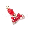 Transparent Glass Pendants PALLOY-MZ00725-3