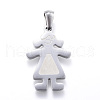 Tarnish Resistant 304 Stainless Steel Pendants STAS-K162-025P-1
