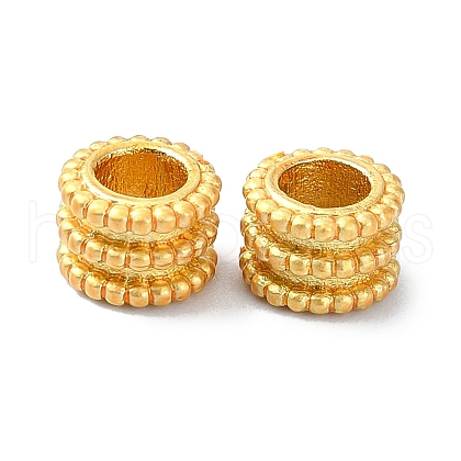 Rack Plating Matte Style Brass Beads KK-M282-16G-1