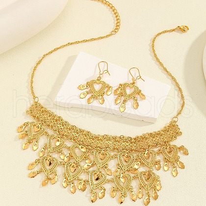 Alloy Pendant Necklaces & Dangle Earrings Sets FS-WG55CC4-01-1