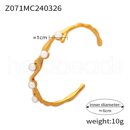 Branch 304 Stainless Steel Cuff Bangles for Women FS-WG30B71-02-1