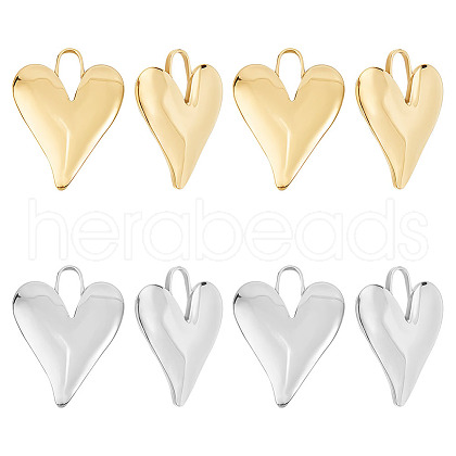Unicraftale 8Pcs 2 Colors 304 Stainless Steel Pendants STAS-UN0051-44-1