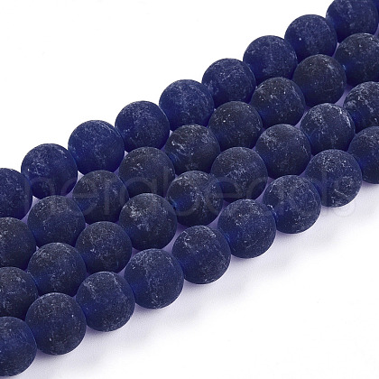 Transparent Glass Beads Strands GLAA-T032-T10mm-MD15-1