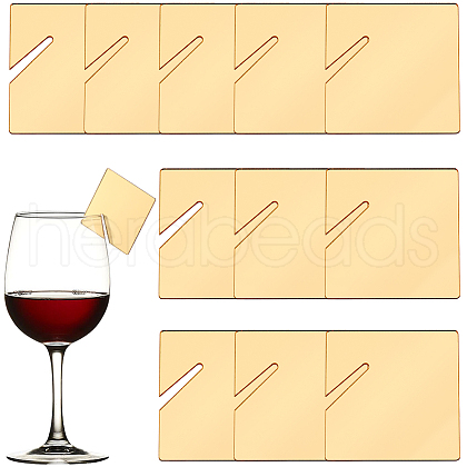 SUNNYCLUE Acrylic Mirror Wine Glass Charms AJEW-SC0002-53A-01-1