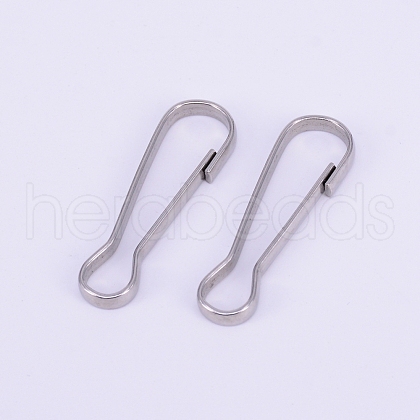 Stainless Steel Keychain Clasp Findings STAS-WH0016-06P-03-1