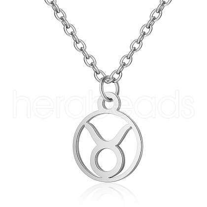 Non-Tarnish 201 Stainless Steel Pendants Necklaces NJEW-S063-TN505-2-1