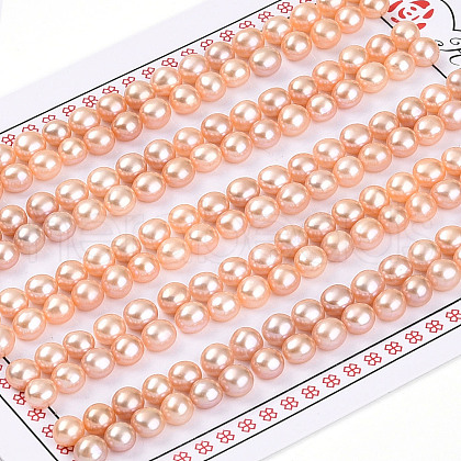 Grade 3A Natural Cultured Freshwater Pearl Beads PEAR-N018-3A-4550B-1