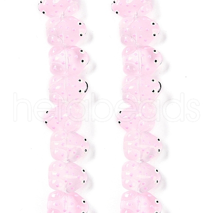 Transparent Glass Enamel Beads Strands GLAA-B021-05I-1