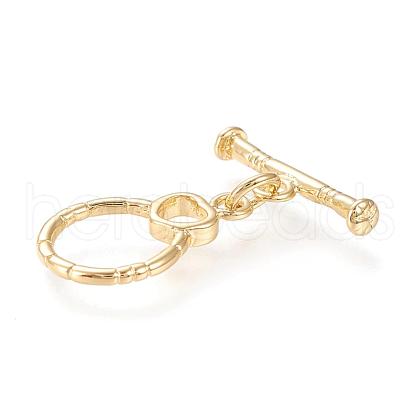 Brass Toggle Clasps KK-M108-A01-1