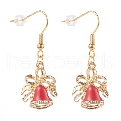 Alloy Enamel Dangle Earrings EJEW-JE04524-1