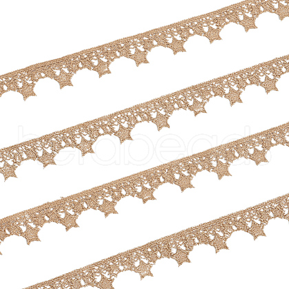 Star Polyester Lace Trim Ribbon OCOR-WH20003-12A-01-1