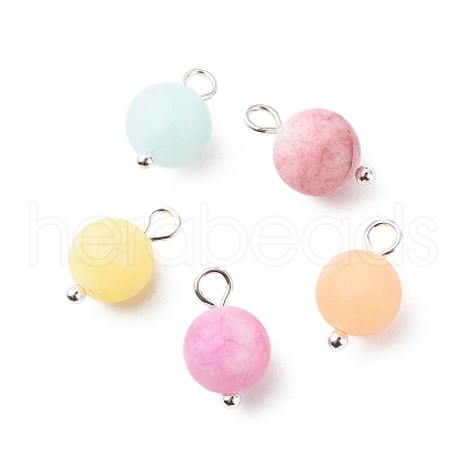 Natural White Jade Charms PALLOY-JF01843-1