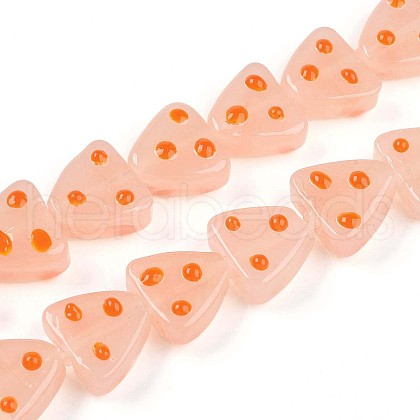 Handmade Lampwork Beads Strands LAMP-N028-01B-1
