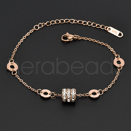 Stainless Steel Charm Anklets WGE3F25-30-1