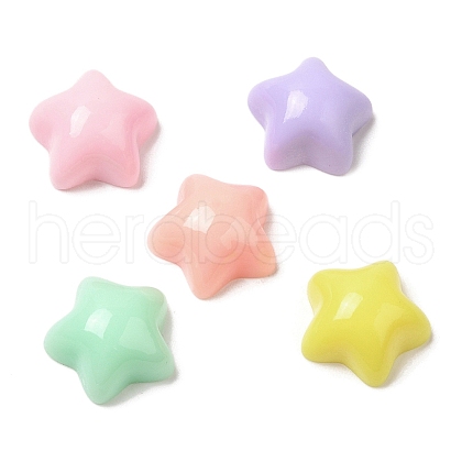 Cartoon Opaque Resin Cabochons RESI-C039-01O-1