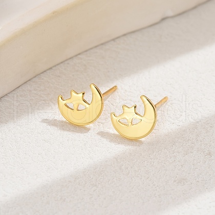 Fashionable Brass Stud Earrings YN8845-9-1