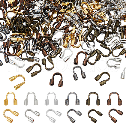 6 Colors Brass Wire Guardians and Protectors KK-LP0001-23B-1