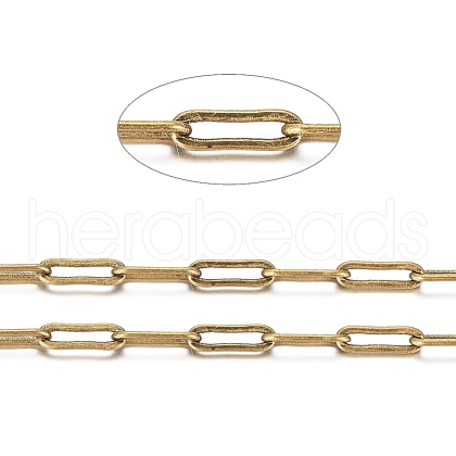 Brass Paperclip Chains CHC-S008-001C-AB-1