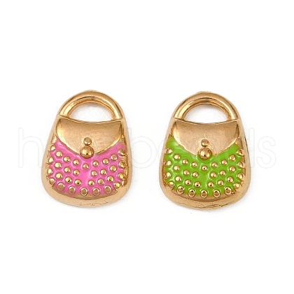 304 Stainless Steel Enamel Charms STAS-Z140-13G-1