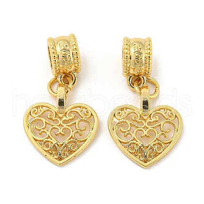 Tibetan Style Alloy European Dangle Charms PALLOY-F199-28G-1