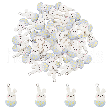 DICOSMETIC 50Pcs Easter Theme Opaque Resin Pendants RESI-DC0001-03-1