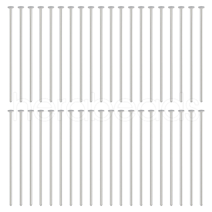 BENECREAT 4 Bags Brass Flat Head Pins FIND-BC0005-21P-1