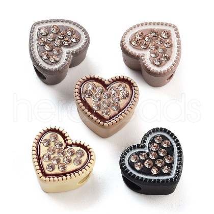 Opaque Resin European Beads RESI-M038-01-1
