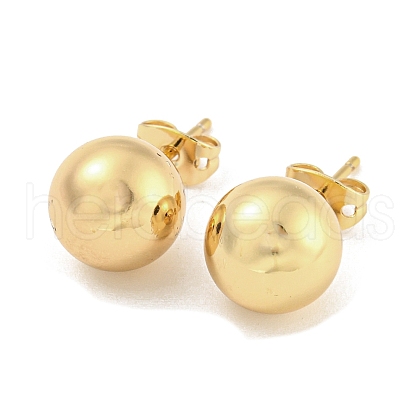 Brass Ear Studs EJEW-P261-01E-G-1