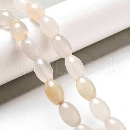 Natural White Agate Beads Strands G-B106-B07-01-1
