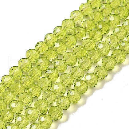 Transparent Baking Paint Glass Beads Strands X1-DGLA-A034-T4mm-D05-1
