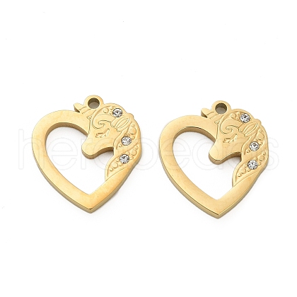 304 Stainless Steel Pendants STAS-A118-01E-G-1